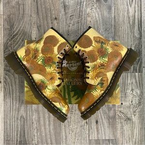 DR. MARTENS x The National Gallery 1460 Sunflowers Boots - Limited Edition